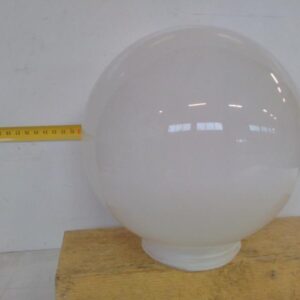 Pyöreä valkoinen valaisimen lasikupu 19 cm