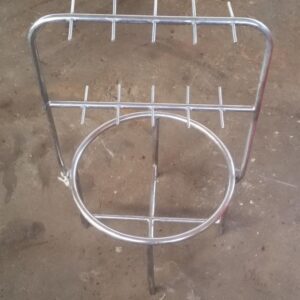 Ruostumaton teline ämpärille