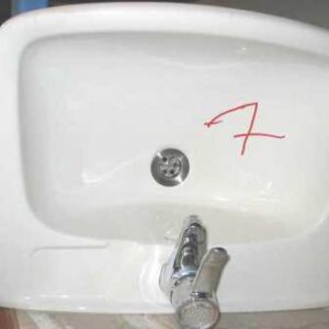 Käsienpesuallas hanalla 58x43 cm