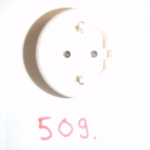 Pistorasiankansi valkoinen pyöreä