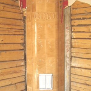 Kaakeliuuni ruskea marmorikuvioinen