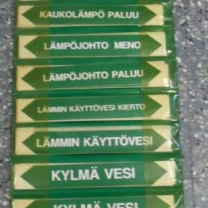 putkenmerkintätarroja - Purkukolmio.fi