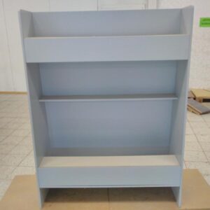 Esittely teline/seinä tauluille yms. Harmaa.